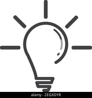 bulb logo vector ilustration template Stock Vector