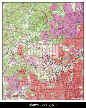 Northwest Atlanta, Georgia, map 1954, 1:24000, United States of America by Timeless Maps, data U.S. Geological Survey Stock Photo