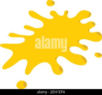 Yellow blot icon. Isometric illustration of yellow blot vector icon for web Stock Vector