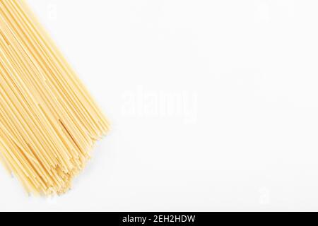 Pasta isolated on white background, close-up. Cooking Stock Photo