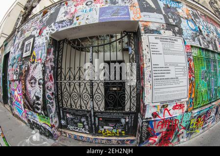 SERGE GAINSBOURG'S HOUSE TRANSFORMED INTO A MUSEUM DEDICATED TO THE SINGER IN 2021 Stock Photo