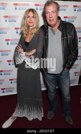 Jeremy Clarkson and Lisa Hogan backstage during the Teenage Cancer Trust annual concert series at the Royal Albert Hall, London. Picture date: Saturday 1st March 2017. Photo credit should read: © DavidJensen Stock Photo