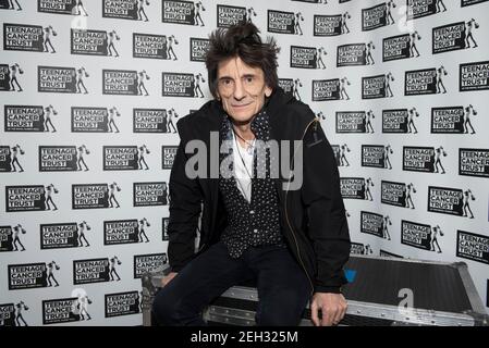 Ronnie Wood backstage during the Teenage Cancer Trust annual concert series at the Royal Albert Hall in London. Picture Date: Friday 31st March 2017. Photo credit should read: © DavidJensen Stock Photo
