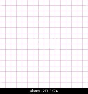 Grid paper. Abstract squared background with color graph. Geometric pattern for school, wallpaper, textures, notebook. Lined blank on transparent Stock Vector