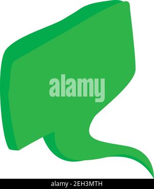 Speech bubble icon. Isometric illustration of speech bubble vector icon for web Stock Vector