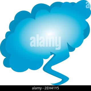 Cloud bubble icon. Isometric illustration of cloud bubble vector icon for web Stock Vector