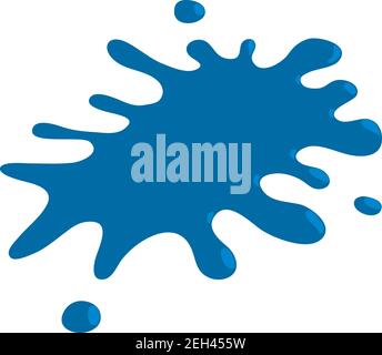 Blue blot icon. Isometric illustration of blue blot vector icon for web Stock Vector