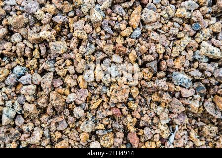 texture of gravel stones on ground Stock Photo
