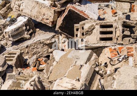 A bunch of old bricks Stock Photo