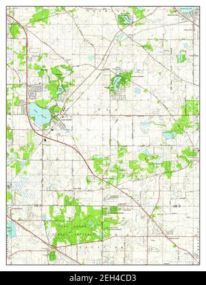 Lake Zurich, Illinois, map 1960, 1:24000, United States of America by Timeless Maps, data U.S. Geological Survey Stock Photo