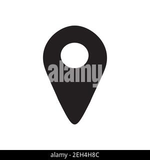 check in location map pointer icon. GPS location symbol Stock Photo