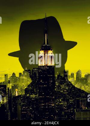 NewYork city and mafioso concept Stock Photo