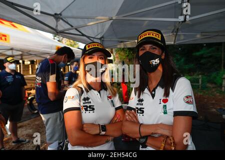 57 SOMASCHINI Rachele (ITA), ZANCHETTA Giulia (ITA), Team Rachele Somaschini, Peugeot 208 Rally4 , portrait , during the 2020 Rally di Roma Capitale, 1st round of the 2020 FIA European Rally Championship, from July 24 to 26, 2020 in Rome, Italy - Photo Frédéric Le Floc'h / DPPI