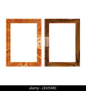 Vintage antique gold beautiful rectangular frames. Set of squared golden vintage wooden frame for your design. Vintage cover. Place for text. Template Stock Vector