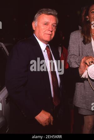 Rod Steiger and wife Paula Ellis attend the premiere of In Country on September 14, 1989 at the Academy Theater in Beverly Hills, California.  Credit: Ralph Dominguez/MediaPunch Stock Photo