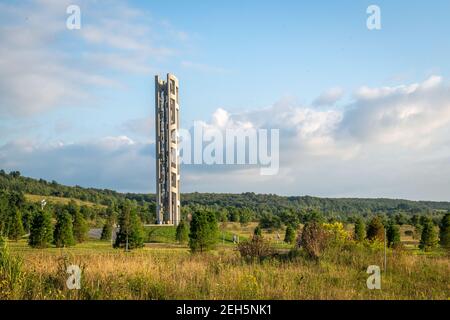 The 'Tower of Voices' at Flight 93 Memorial, Shanksville, PA Stock Photo