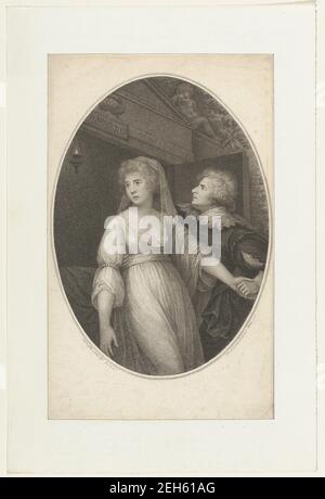 Mr. Dimond and Miss Wallis in the Characters of Romeo and Juliet, May 1, 1796. Stock Photo