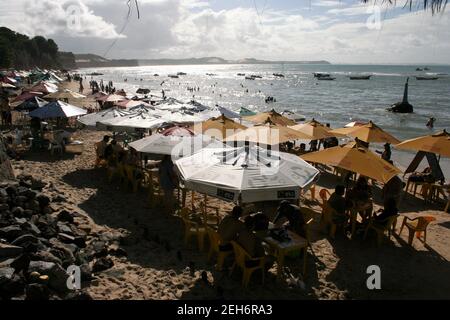 Beach life in Praia da Pipa, Brazil Stock Photo