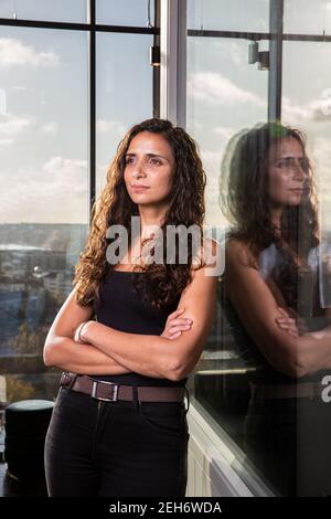 Ella Al-Shamahi, comedian, paleoanthropologist, archaeologist and explorer. Stock Photo