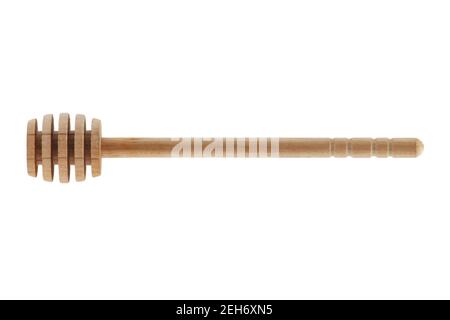 Side view of a honey stick on white background with clipping path Stock Photo