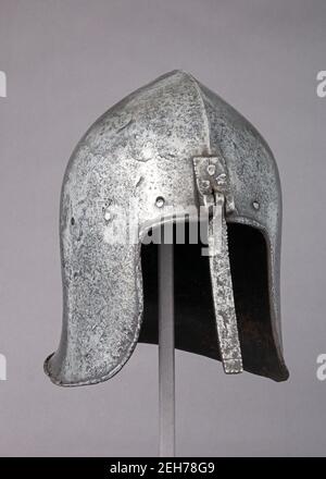 Barbute with Hinged Nasal, Italian, probably Milan, ca. 1450. Stock Photo