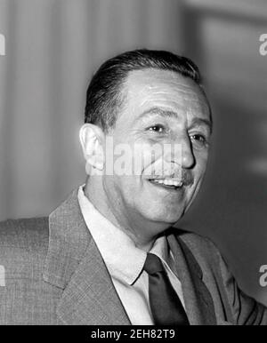 Walt Disney. Portrait of Walter Elias Disney (1901-1966) in 1954