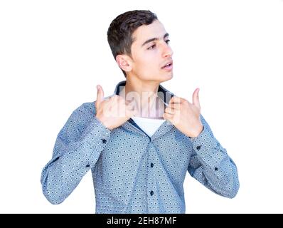 Young arabic guy in hot weather Stock Photo