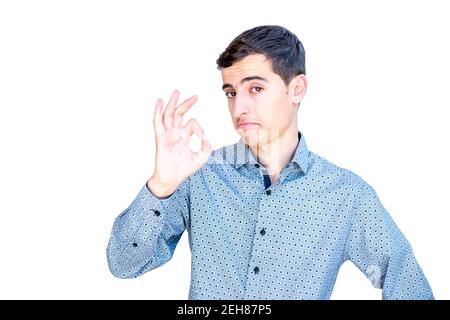 Arabic young guy feeling happy Stock Photo