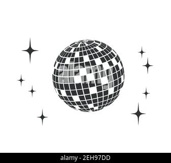 Disco ball Vector icon Disco ball Vector icon Stock Vector
