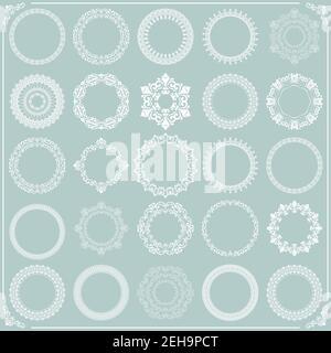 Set of Vector Round Patterns Stock Vector