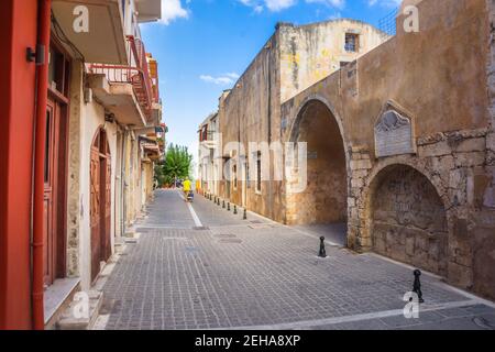 Old town of Rethymno, Crete, Greece Stock Photo