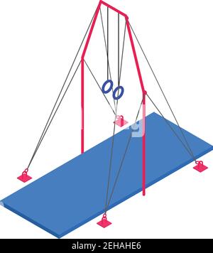 School gym rope icon. Isometric of school gym rope vector icon for web ...
