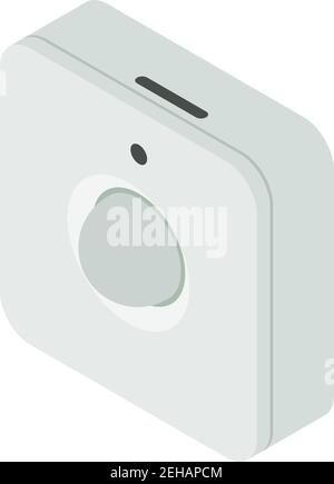 Motion sensor icon. Isometric of motion sensor vector icon for web design isolated on white background Stock Vector