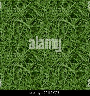 Seamless green grass close-up vector background texture green grass Stock Vector