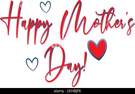 Happy Mother's Day Scrawled Banner Stock Photo