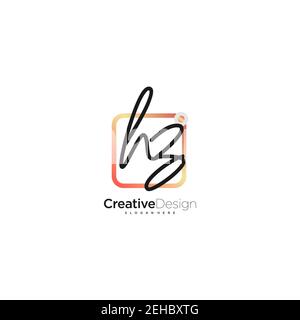 YL Initial Letter handwriting logo hand drawn colorful box vector, logo for  beauty, cosmetics, wedding, fashion and business, and other Stock Vector  Image & Art - Alamy