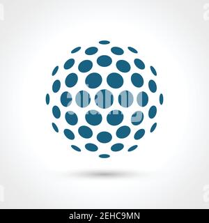 Abstract circular shape.  Round elements. Stock Vector