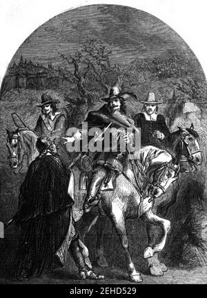 P265 Escape Of King Charles From Oxford. Stock Photo