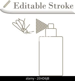 Simple mosquito icon. Insect. Editable vector Stock Vector Image & Art ...