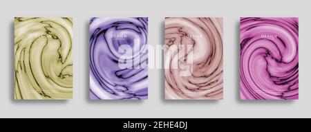 Template for the design of modern covers with a backdrop of an abstract color gradient. Layout for flyer, party poster or brochure with color Stock Vector