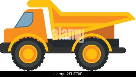 heavy equipment logo isolated on white background. vector illustration Stock Vector