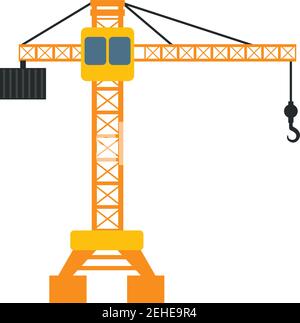 heavy equipment logo isolated on white background. vector illustration Stock Vector