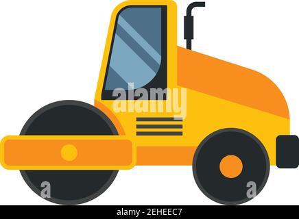 heavy equipment logo isolated on white background. vector illustration Stock Vector