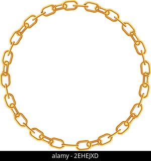 silver chains bracelet isolated on white background. vector illustration Stock Vector