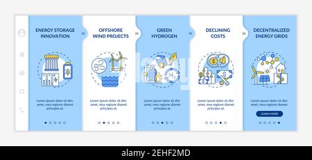 Wind-power turbines vector infographic template Stock Vector