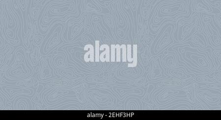 Abstract blue background with thin lines topographic map Vector illustration. Seamless Pattern Stock Vector