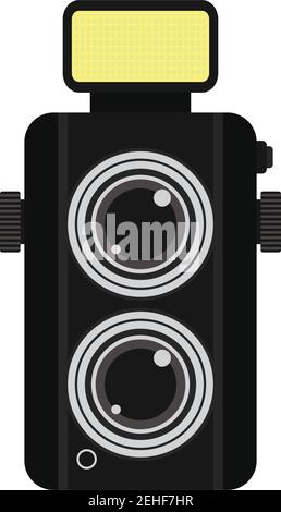 camera icon on white background. vector illustration Stock Vector