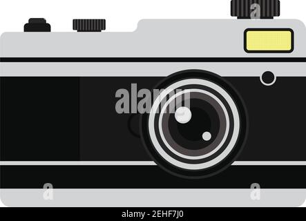 camera icon on white background. vector illustration Stock Vector