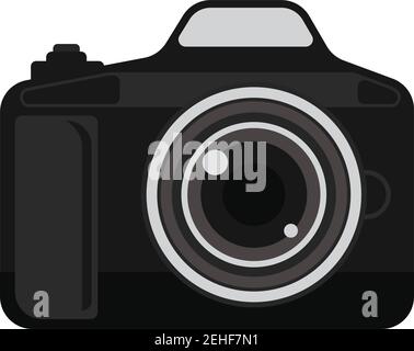 camera icon on white background. vector illustration Stock Vector