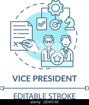 Vice president concept icon Stock Vector